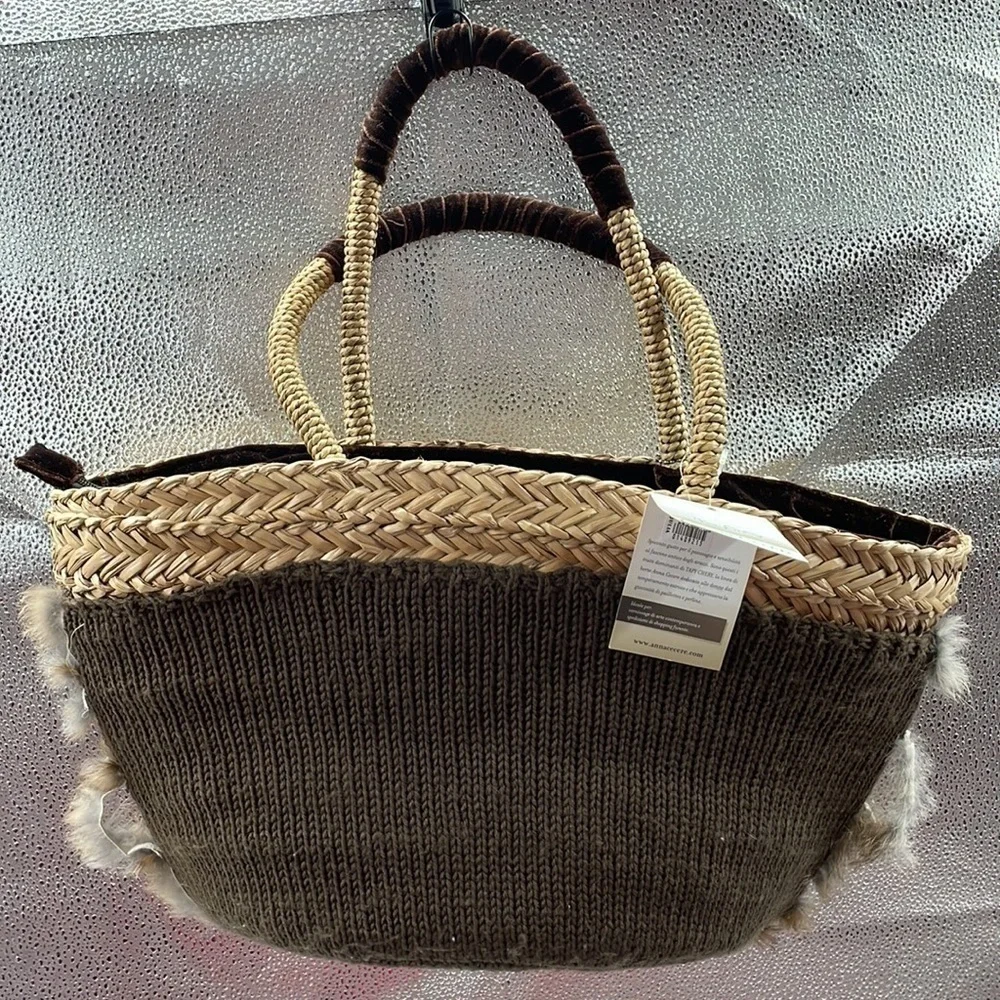 NWT. Anna Cecere Tapy Chery Large Shoulder Hand Bag. - Picture 7 of 11
